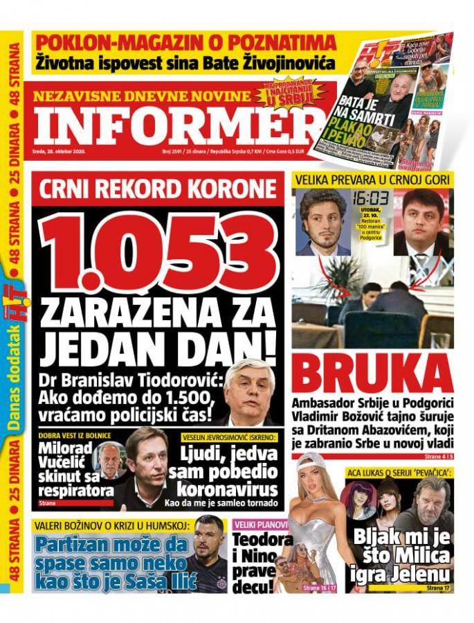 prelistavanje sutrasnje stampe 28 oktobar