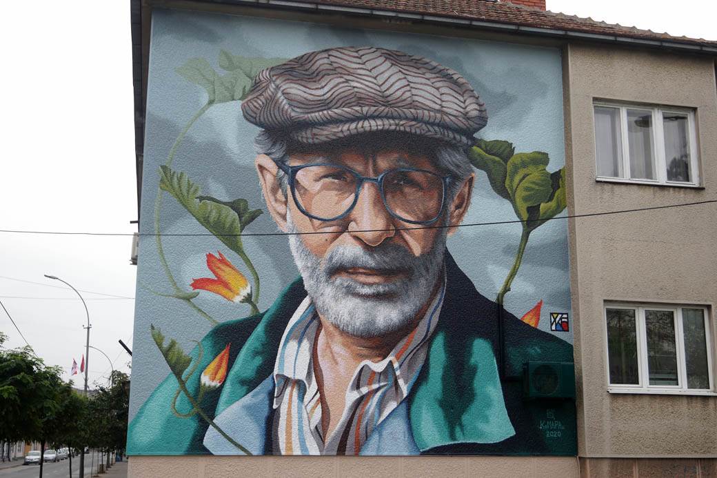 dragoslav mihailović mural ćuprija fotografije