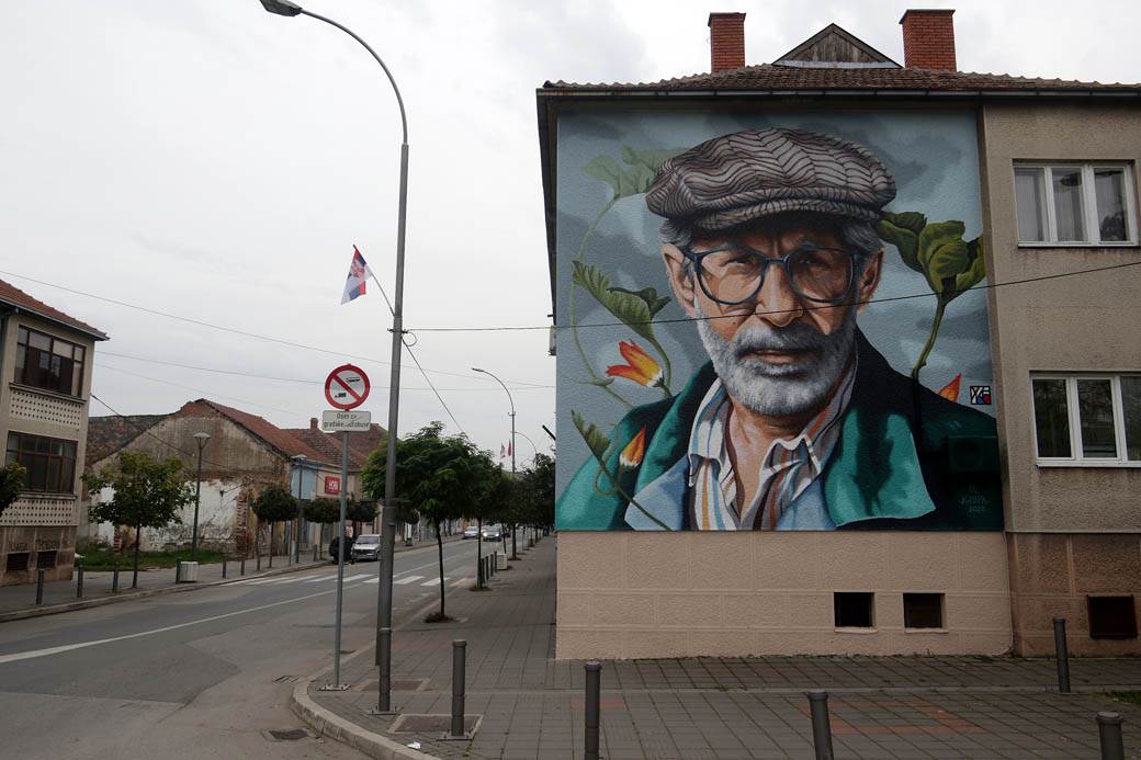 dragoslav mihailović mural ćuprija fotografije