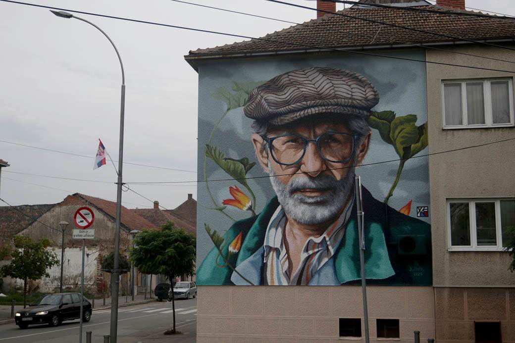 dragoslav mihailović mural ćuprija fotografije