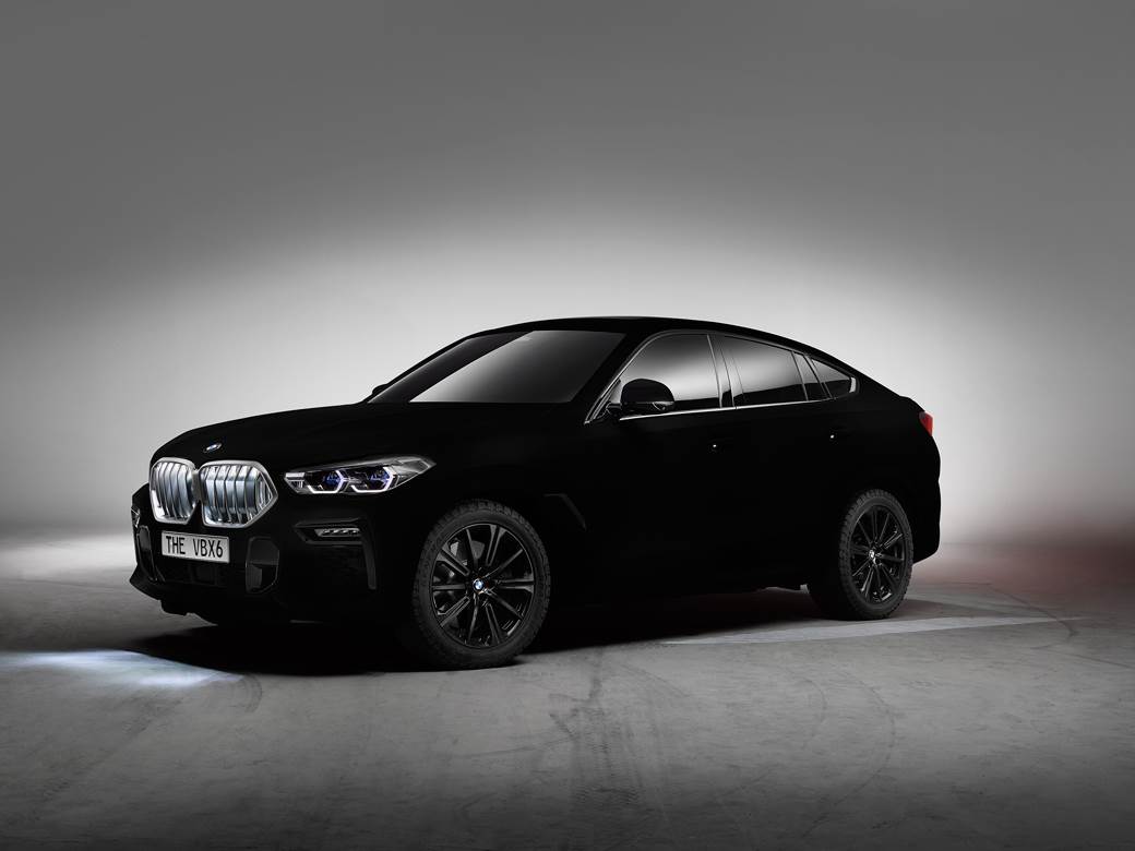 bmw x6 auto vantablack najcrnja boja na svetu