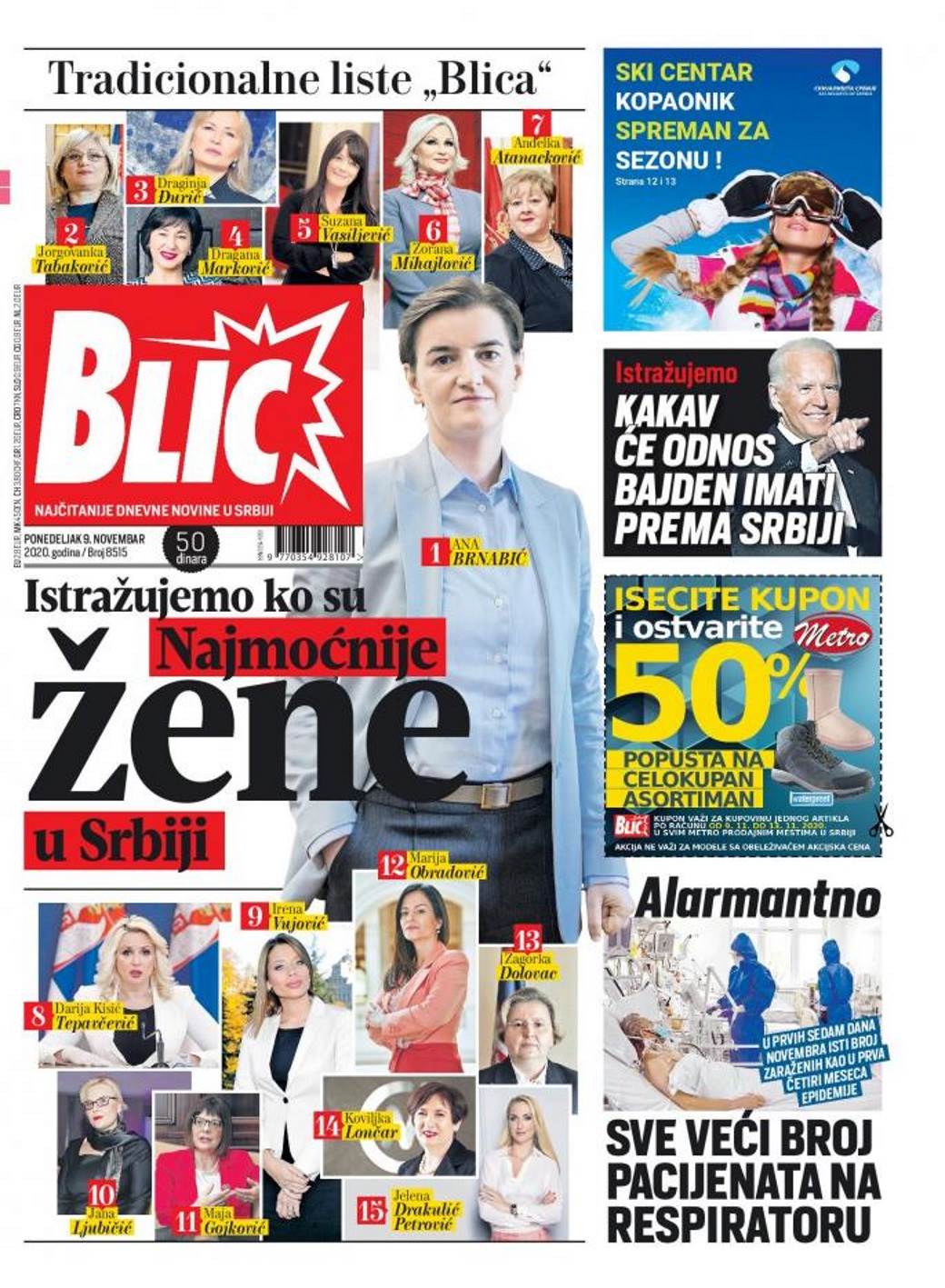 prelistavanje sutrasnje stampe 9 novembar