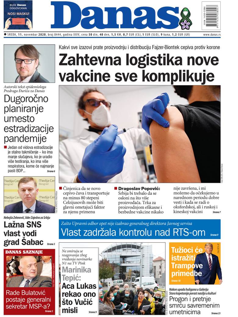 prelistavanje sutrasnje stampe 11 novembar