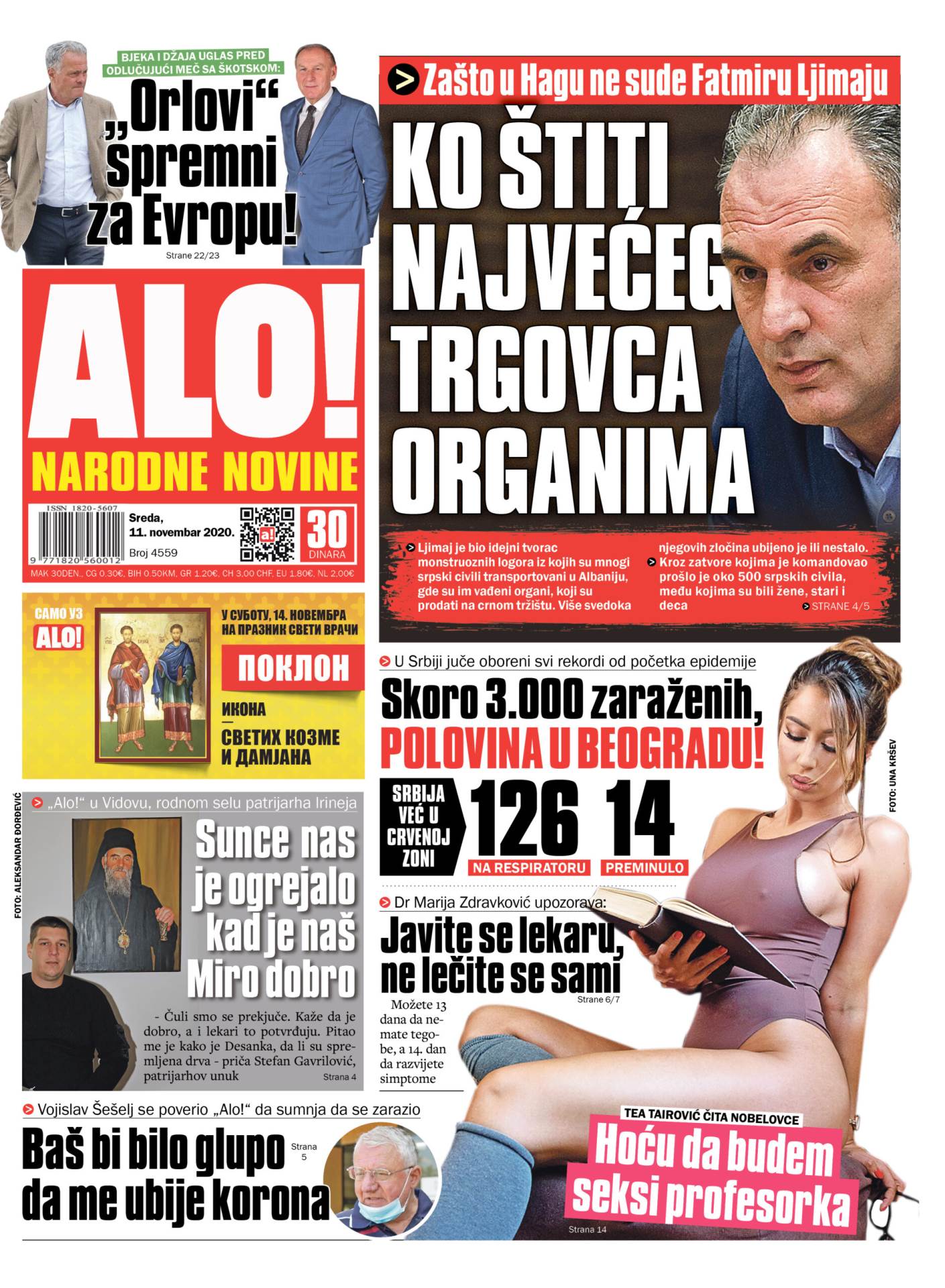 prelistavanje sutrasnje stampe 11 novembar