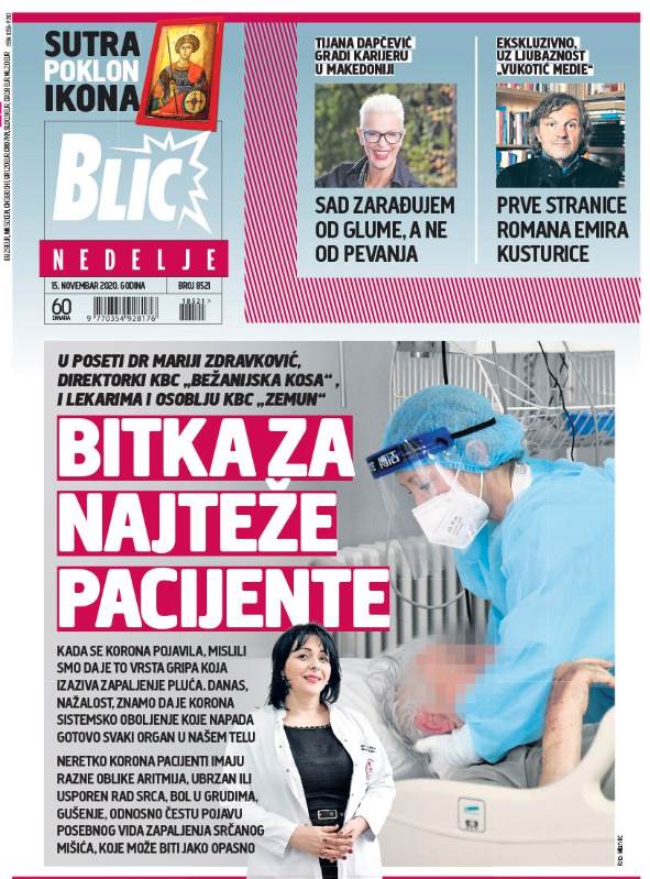 prelistavanje sutrasnje stampe 15 novembar