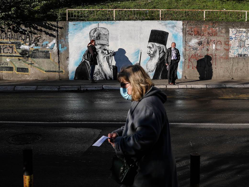 mitropolit amfilohije patrijarh pavle mural beograd mirijevo fotografije