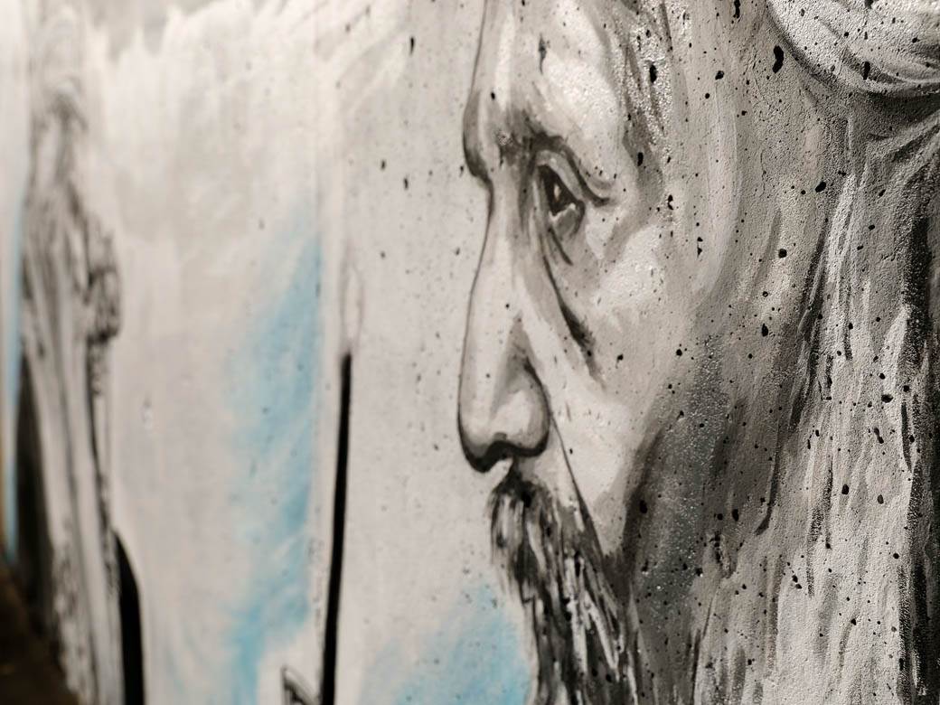 mitropolit amfilohije patrijarh pavle mural beograd mirijevo fotografije