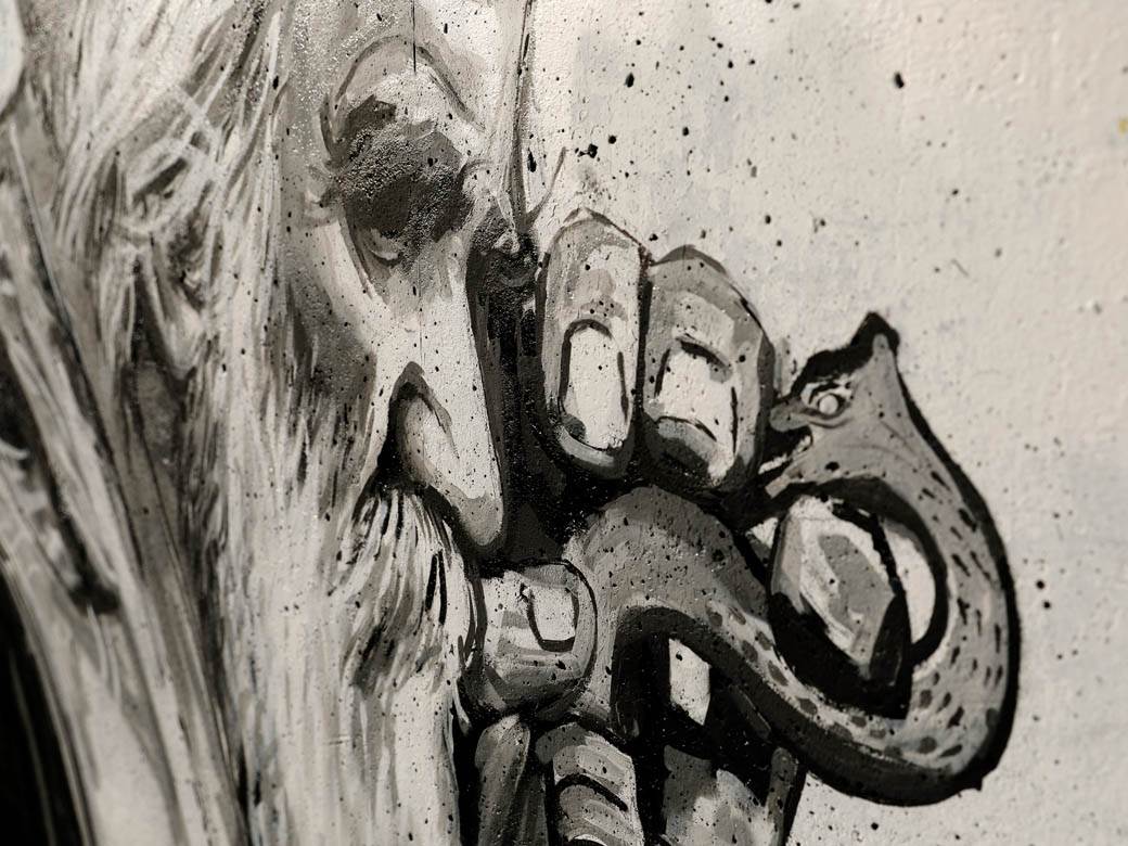 mitropolit amfilohije patrijarh pavle mural beograd mirijevo fotografije