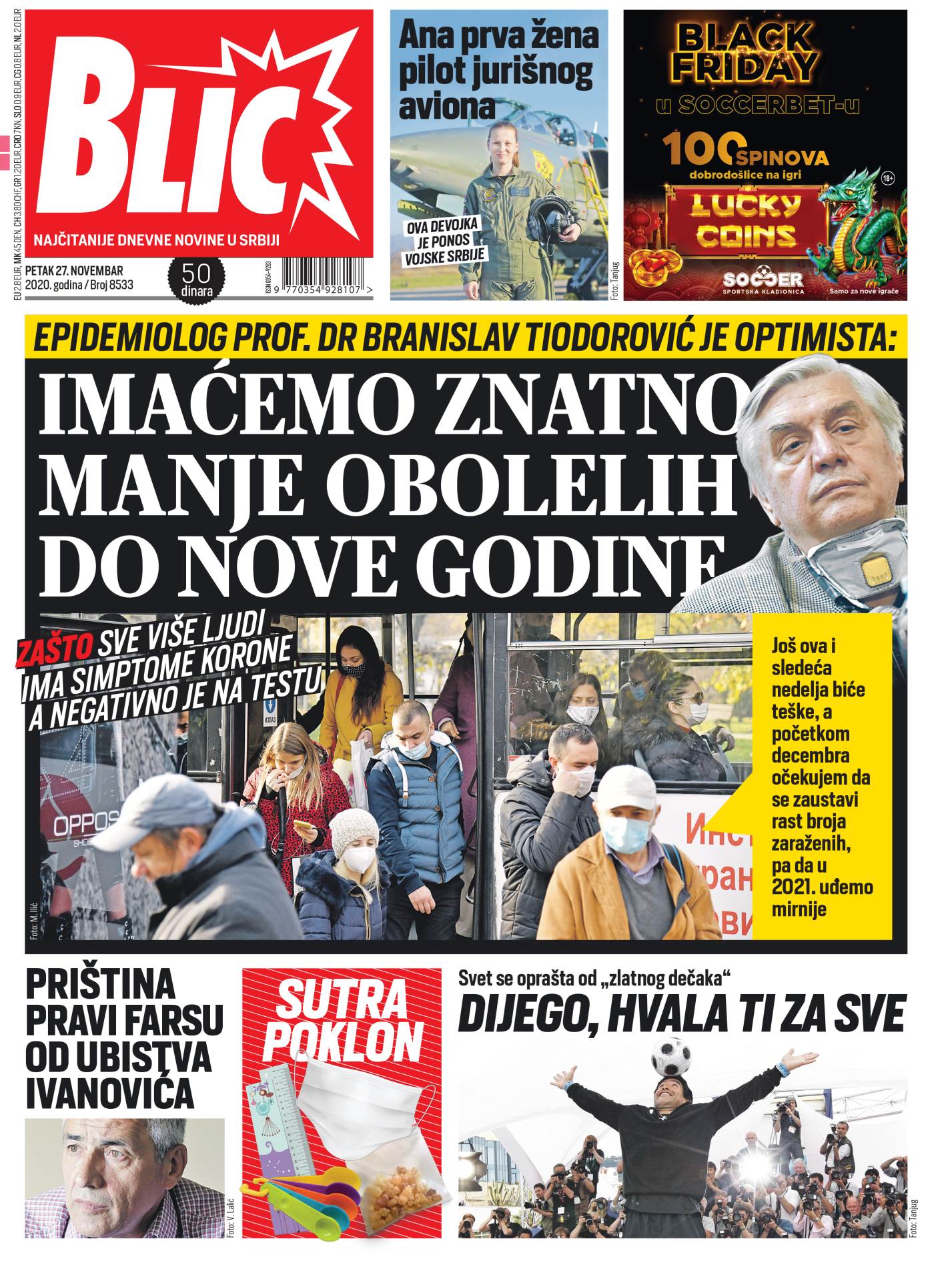 prelistavanje sutrasnje stampe 27 novembar