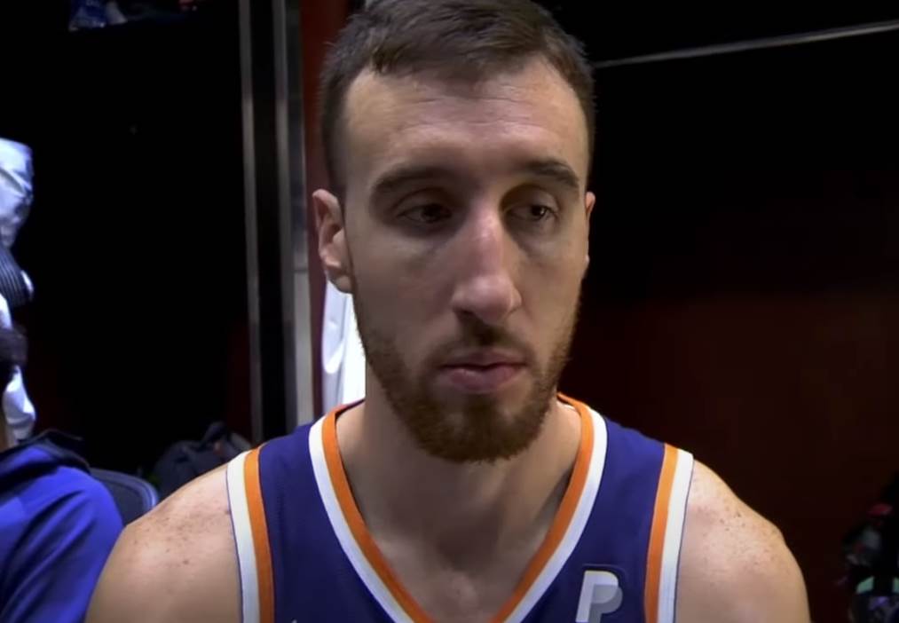 Frenk Kaminski košarkaš Partizana objava na Tviteru