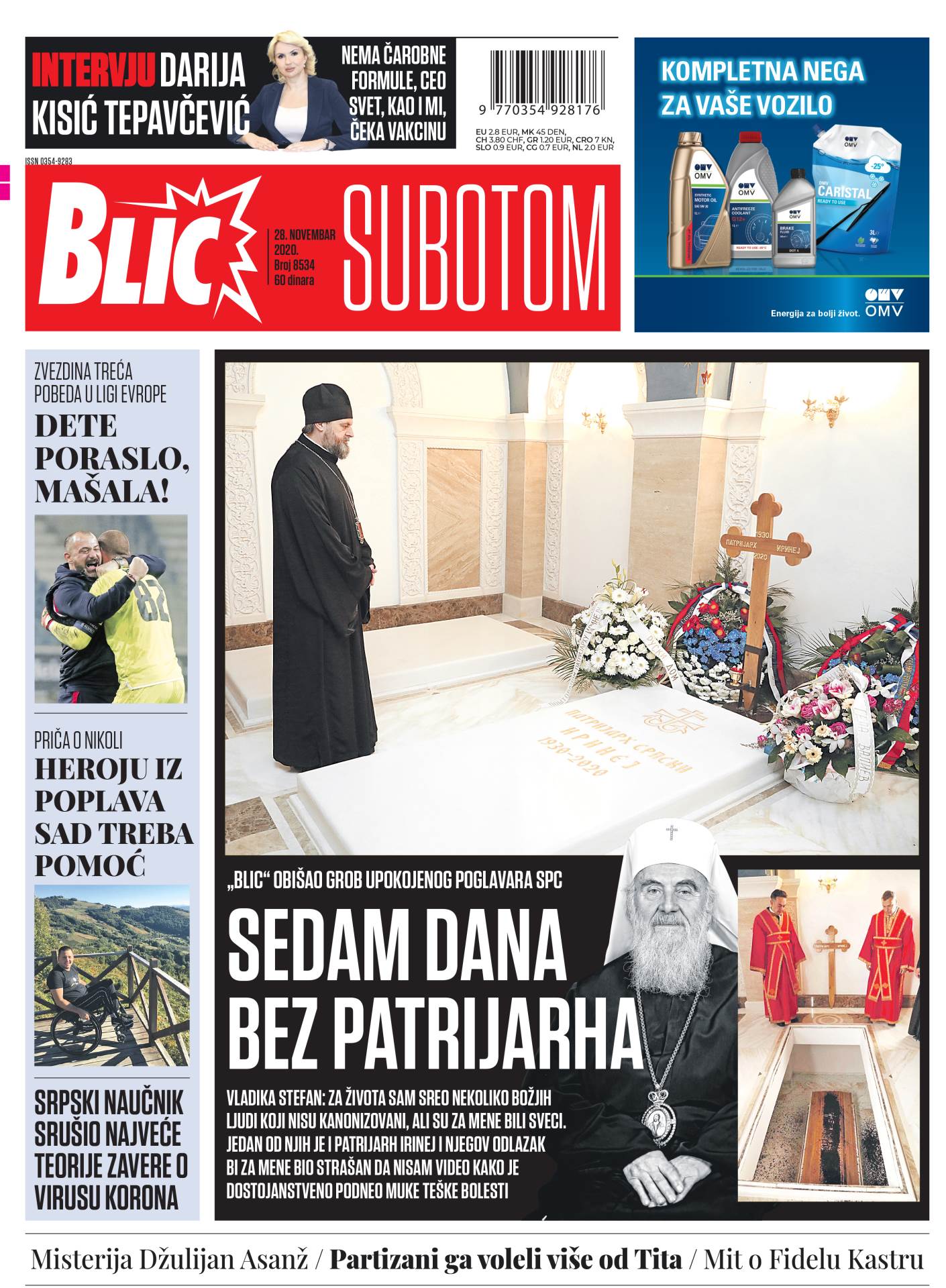 prelistavanje sutrasnje stampe 28 novembar