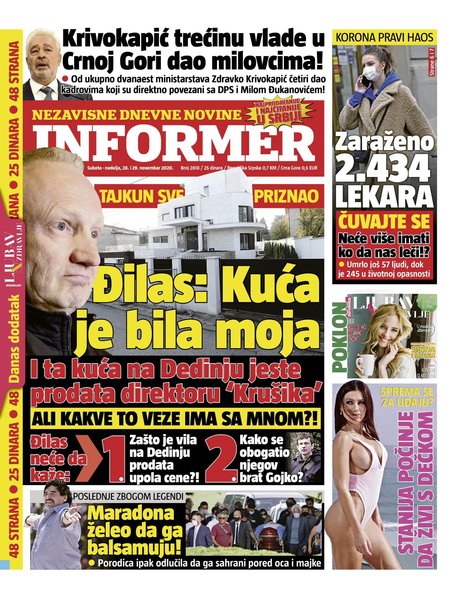 prelistavanje sutrasnje stampe 28 novembar