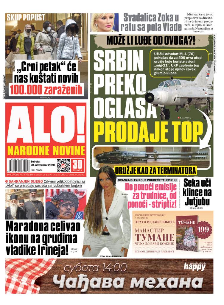 prelistavanje sutrasnje stampe 28 novembar