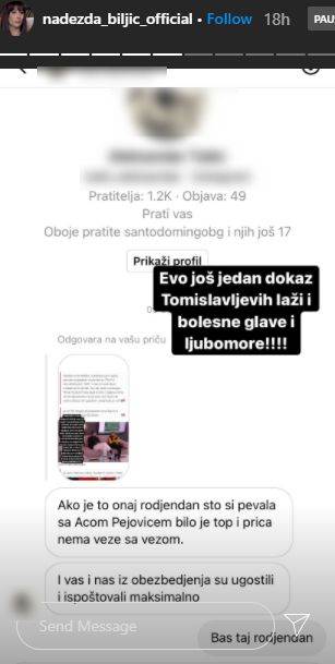 nadezda biljic zavrsila u bolnici toma panic 