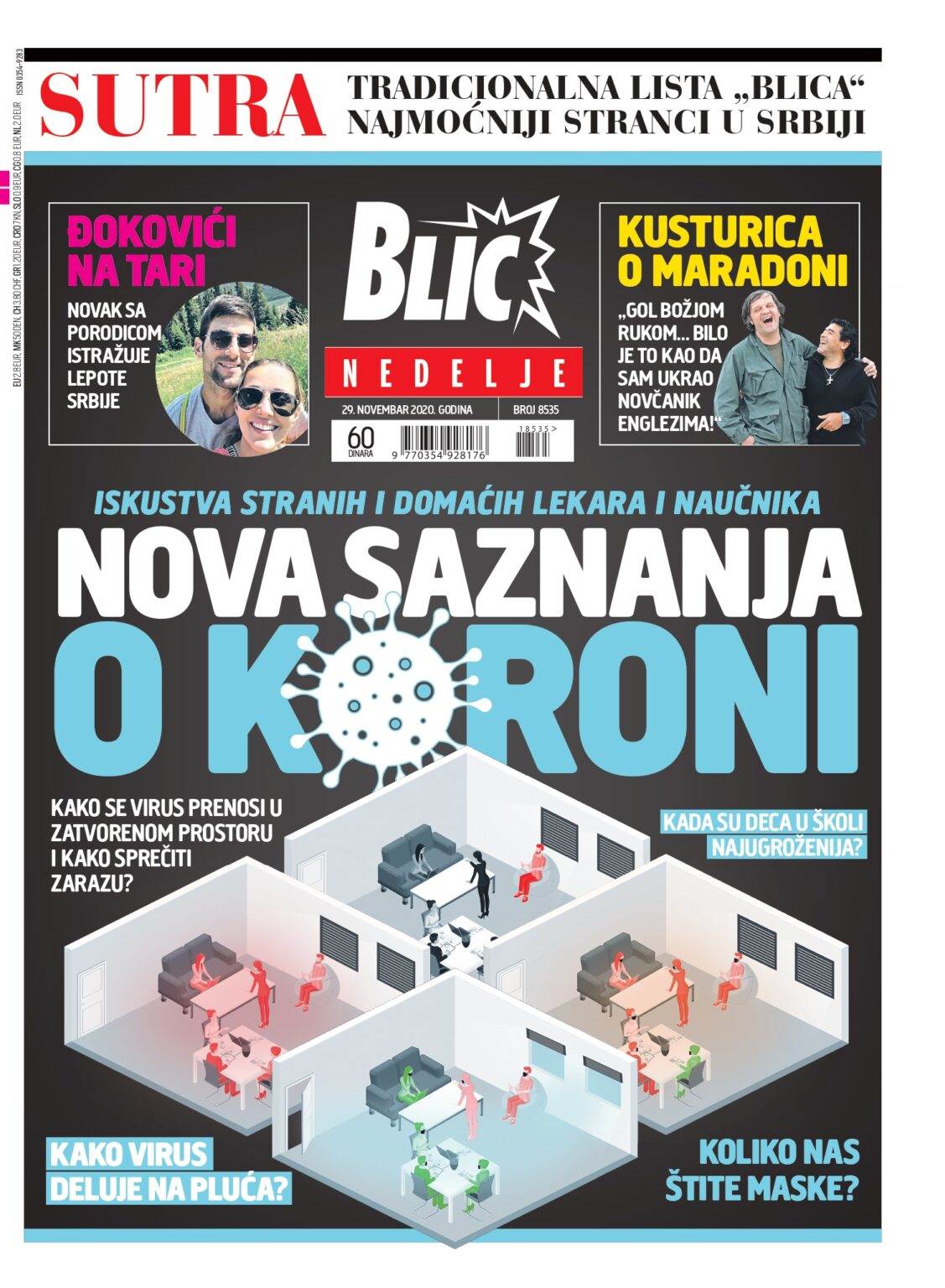 prelistavanje sutrasnje stampe 29 novembar