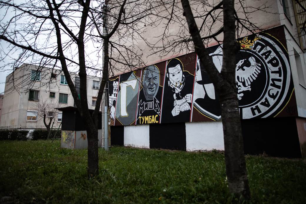 novica velickovic mural kk partizan padinska skela navijači izjava reakcija