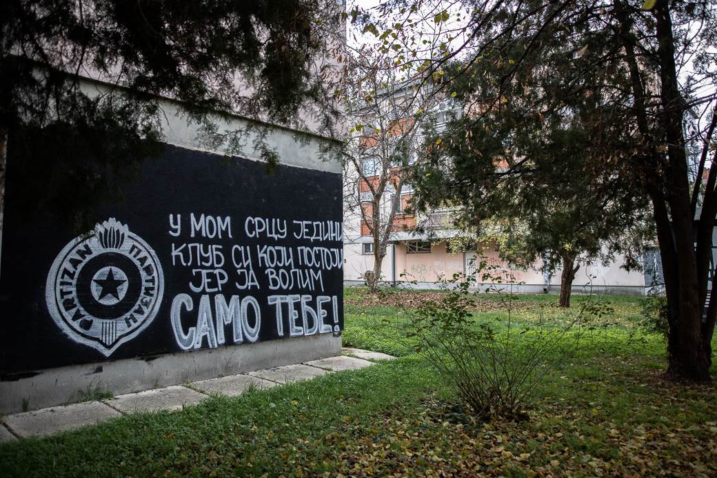 novica velickovic mural kk partizan padinska skela navijači izjava reakcija