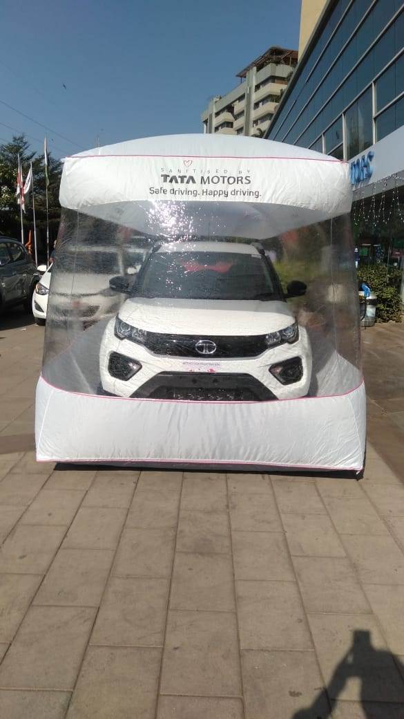 tata motors automobil auto korona virus sterilna sredina balon