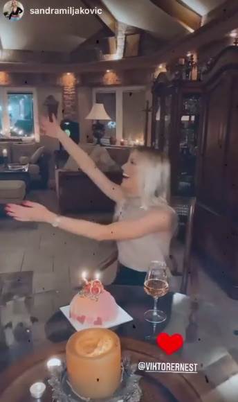 sandra miljakovic vikor zivojinovic devojka proslava rodjendana foto, video
