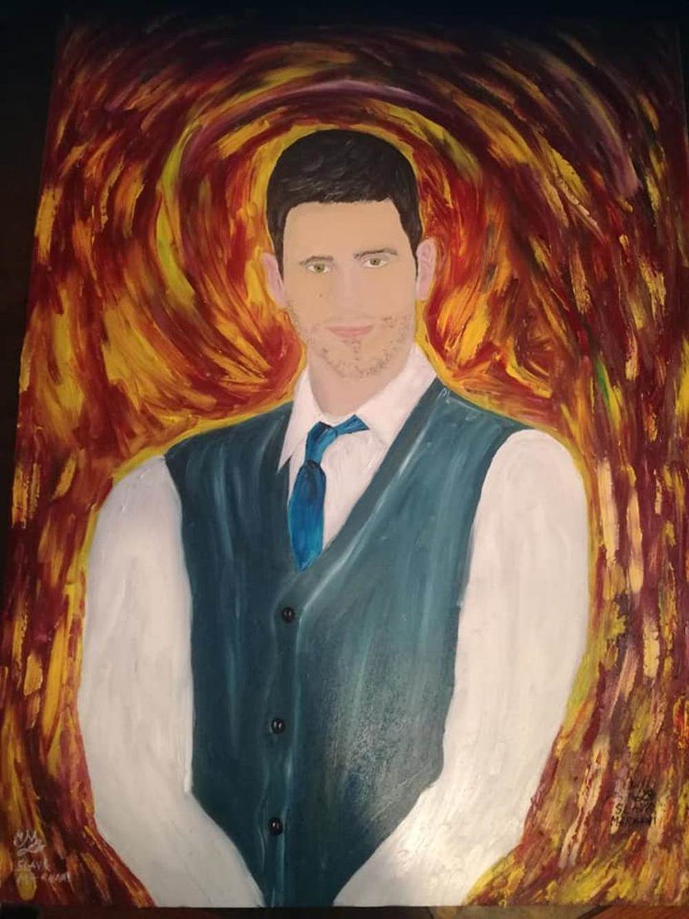 novak djokovic portret 380 hiljada evra slikar slava markani