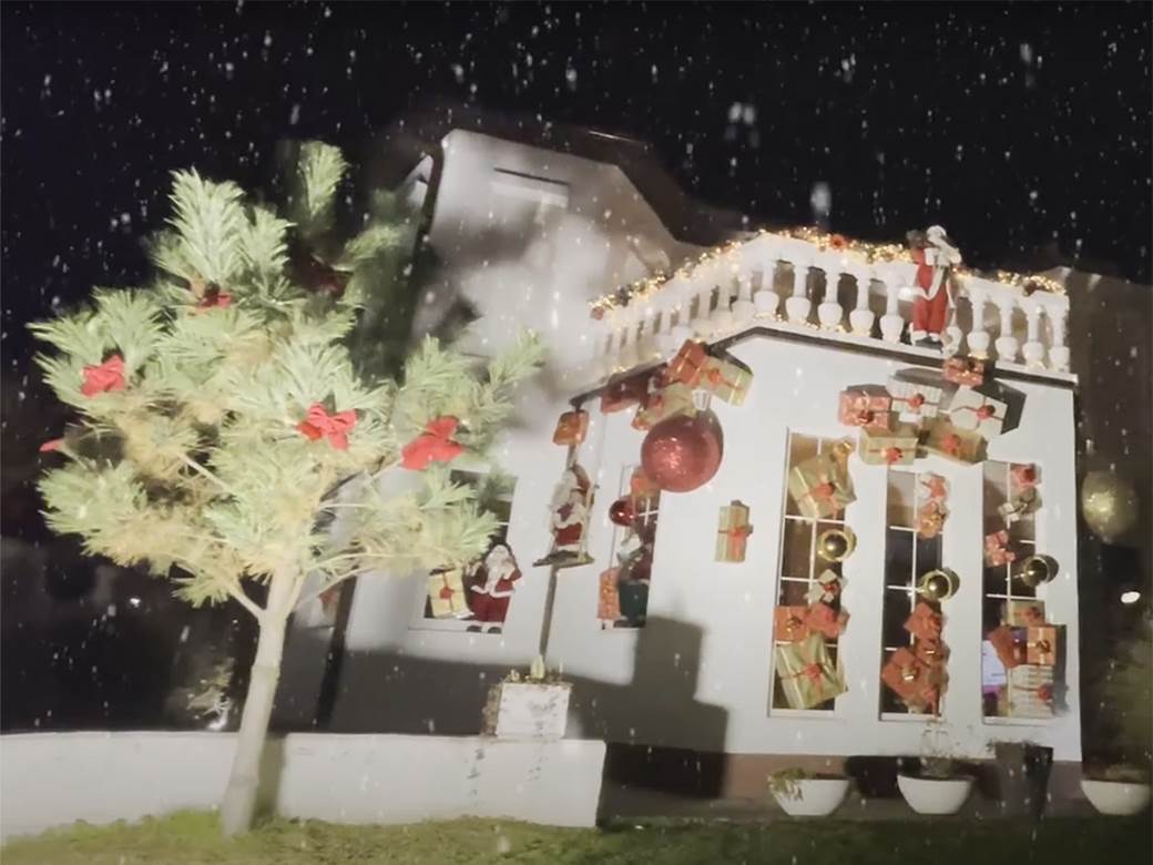 seka aleksic kuca novogodisnja dekoracija ukrasi kao iz bajke