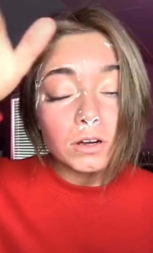 Tiktokerka okrečila lice farbom za zid