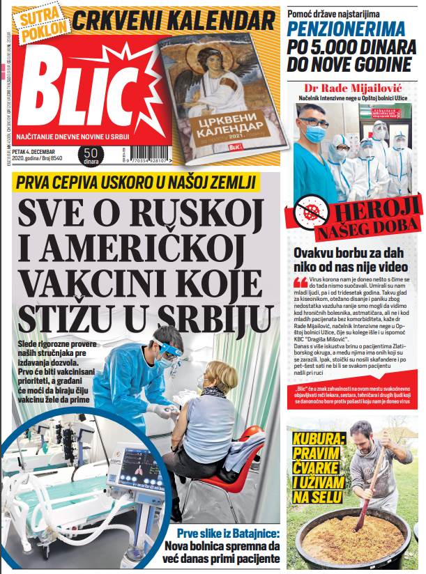 prelistavanje sutrasnje stampe 4 decembar