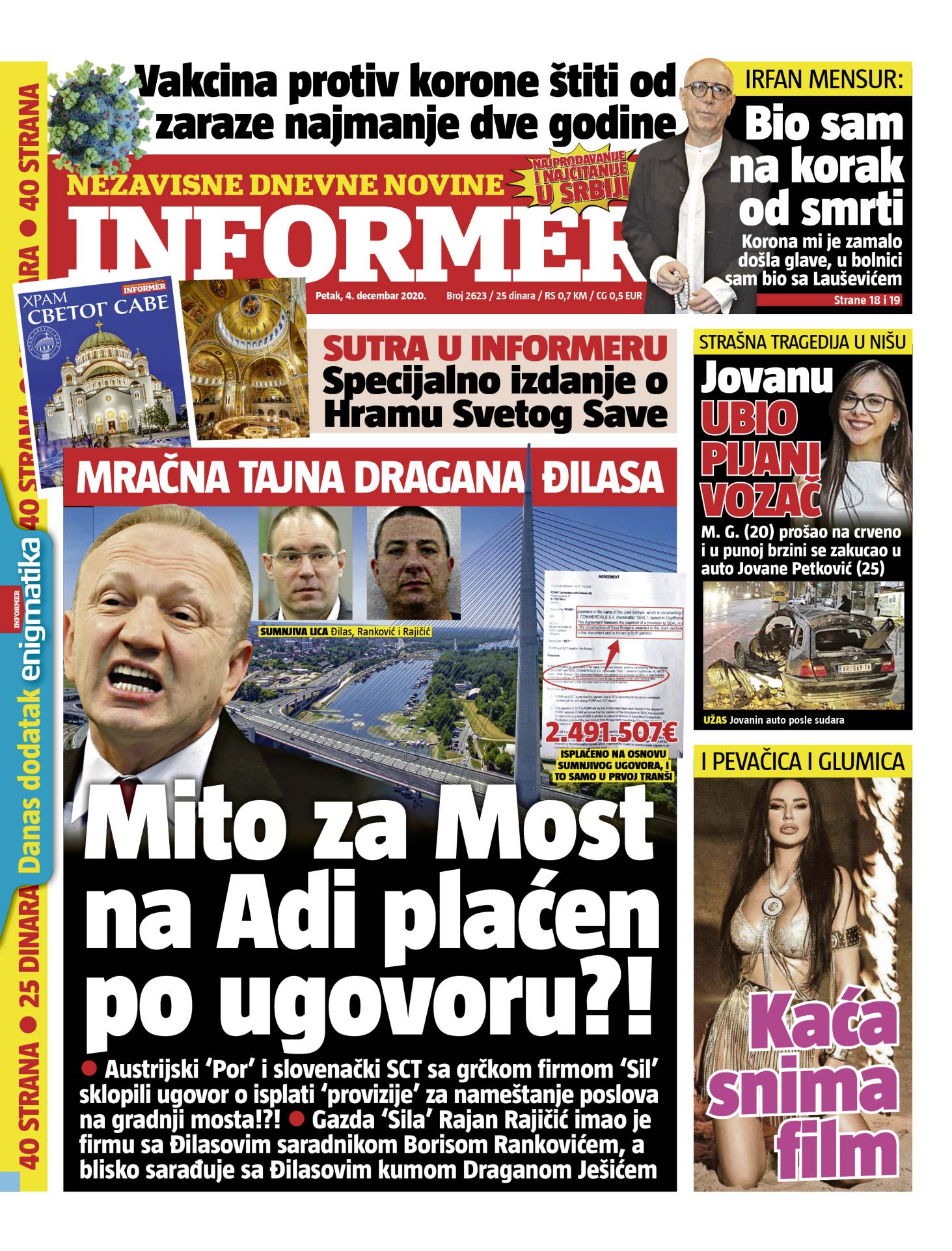 prelistavanje sutrasnje stampe 4 decembar