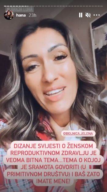 hana hadziavdagic operisana operacija beba trudnoca poruka za zene