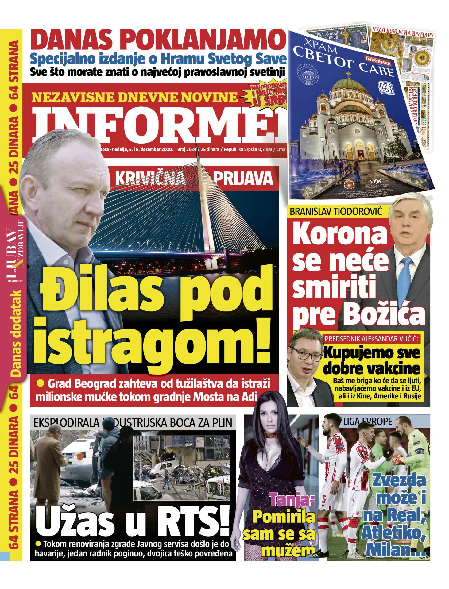 prelistavanje sutrasnje stampe 5 decembar