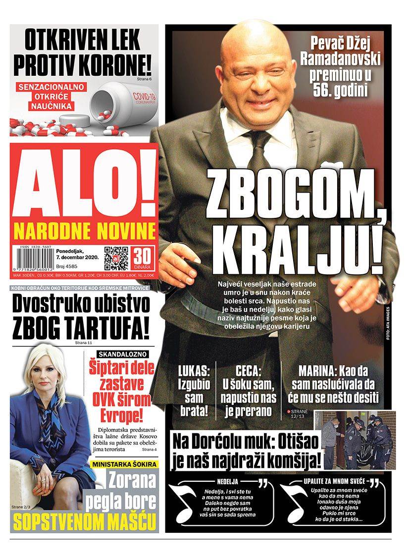 prelistavanje sutrasnje stampe 7 decembar 