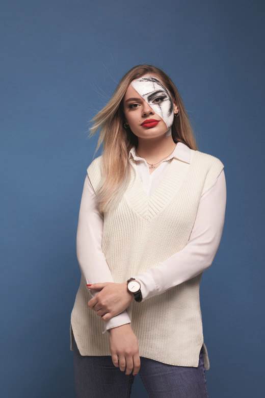 wanted magazin stampano izdanje print lice sa oziljkom marina arsic