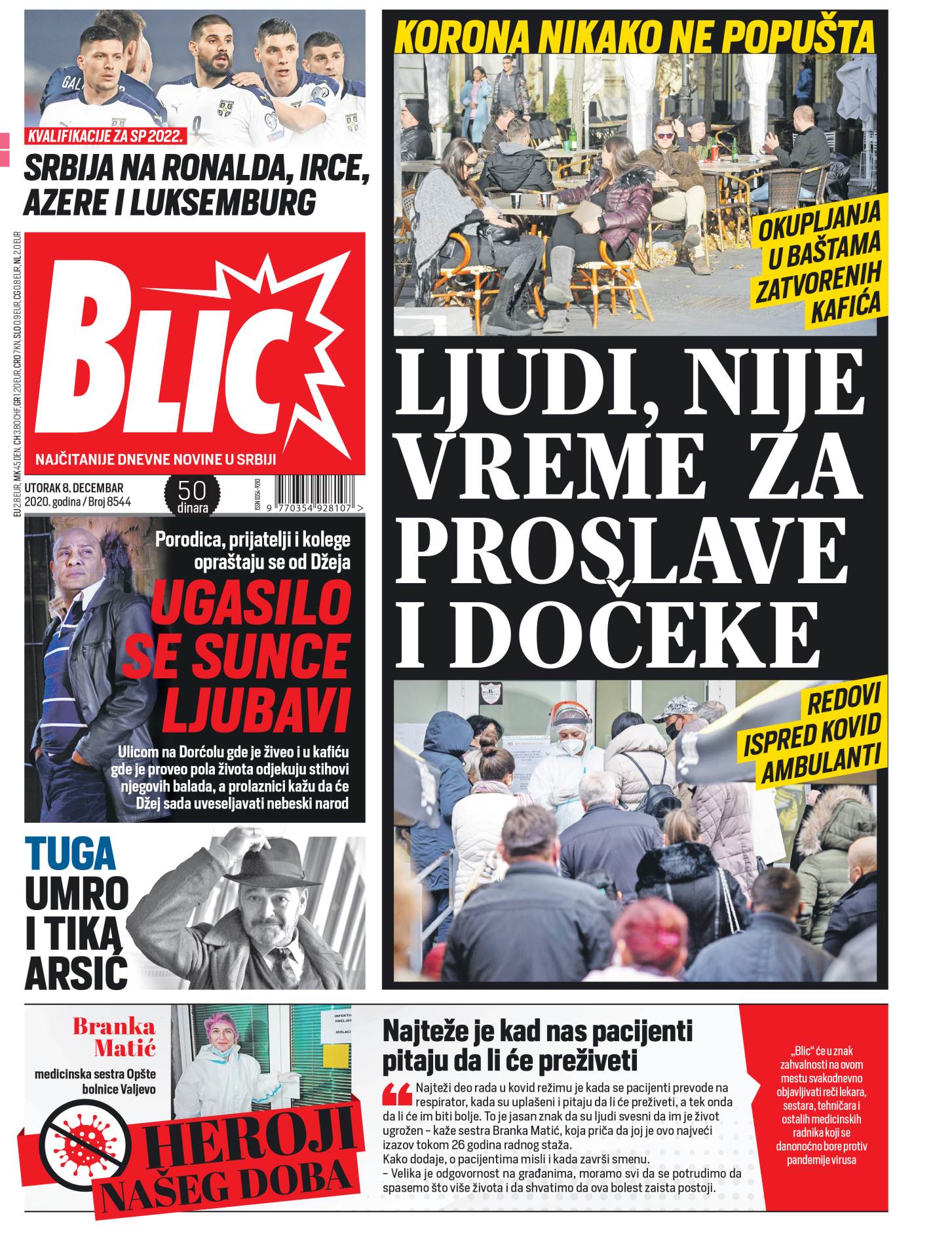 prelistavanje sutrasnje stampe 8 decembar