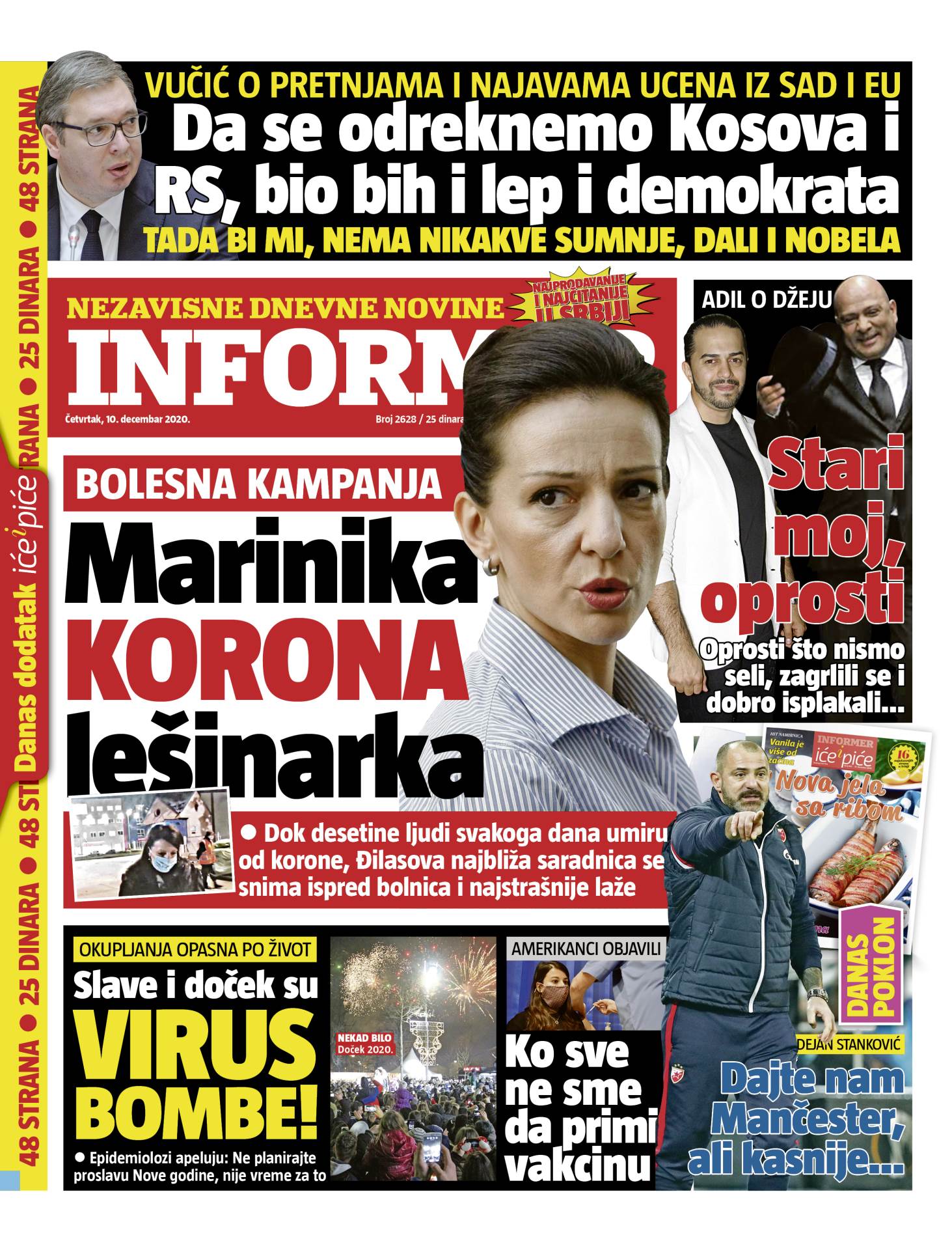 prelistavanje sutrasnje stampe 10 decembar