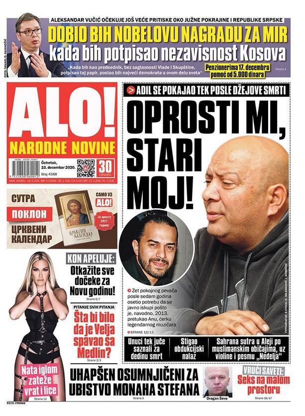 prelistavanje sutrasnje stampe 10 decembar