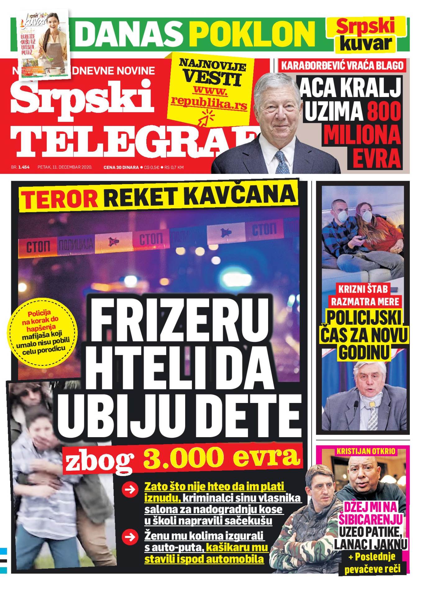 prelistavanje sutrasnje stampe 11 decembar