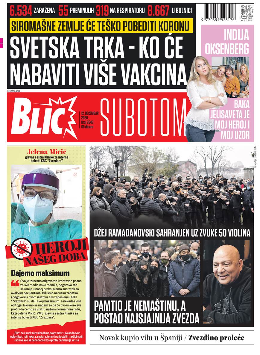 prelistavanje sutrasnje stampe 12 decembar