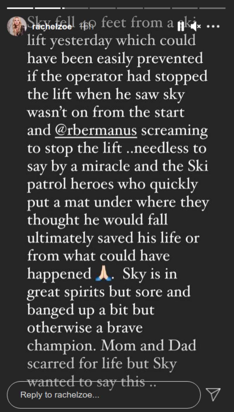 rejcel zoi sin skajler pao sa zicare instagram foto