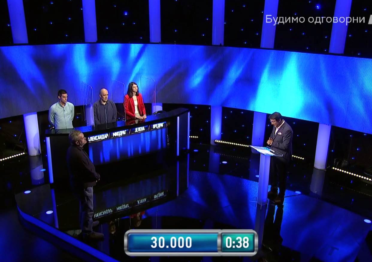 potera kviz predrag zivotic osvojio pola miliona dinara pobedio tragaca 