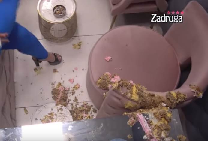 zadruga najnovije vesti kristijan golubovic gadjao miljanu kulic celom tortom reakcija video