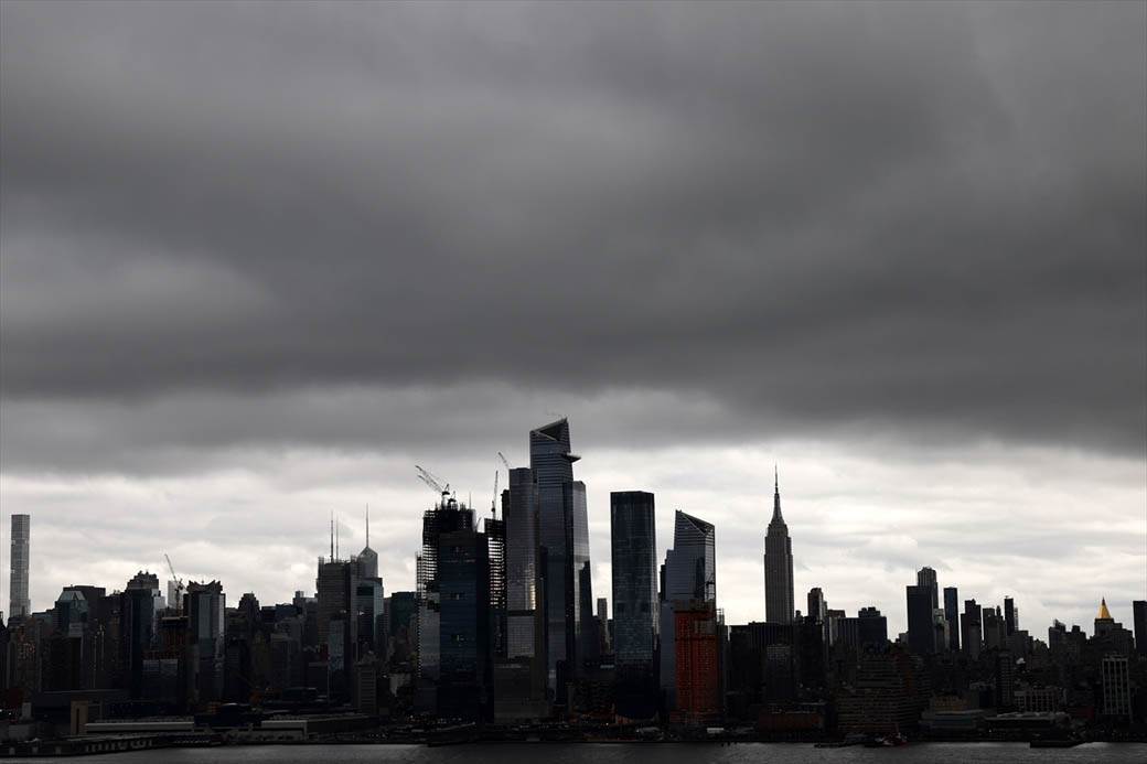 njujork nestanak struje mrak oluja božić fotografije