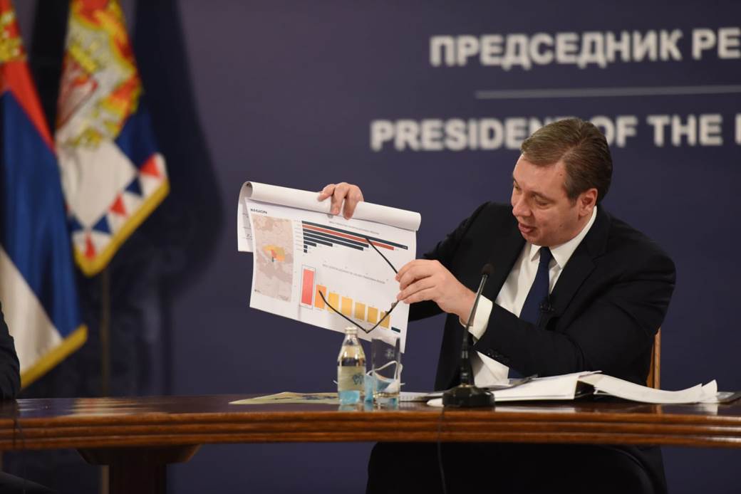 predsednik srbije aleksandar vucic godisnja konferencija za medije