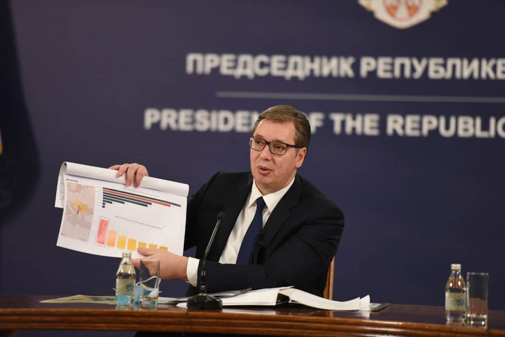 predsednik srbije aleksandar vucic godisnja konferencija za medije