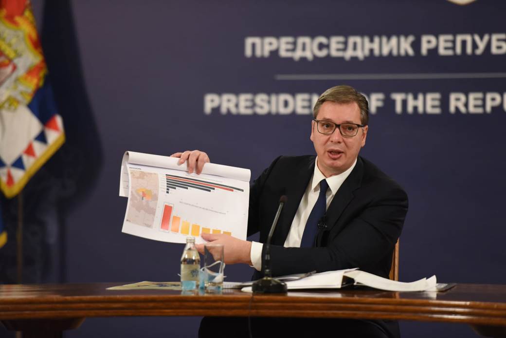 predsednik srbije aleksandar vucic godisnja konferencija za medije