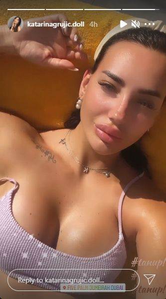 katarina grujic u bikiniju grudi marko gobeljic dubai 