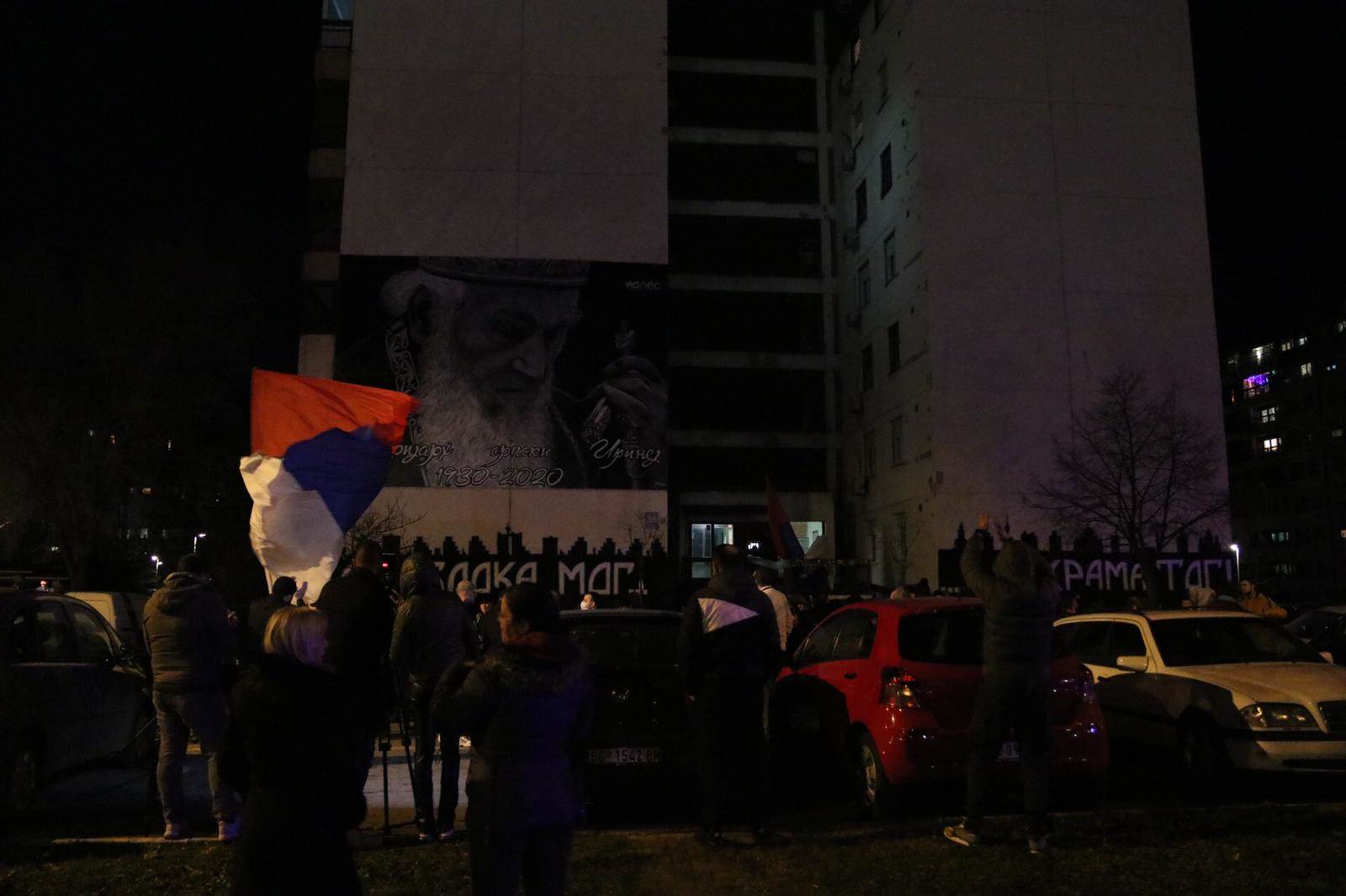 patrijarh irinej mural novi beograd fotografije