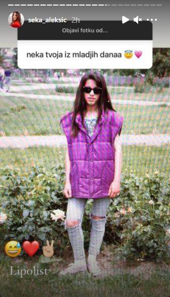 seka aleksic kao tinejdzerka slika iz mladosti