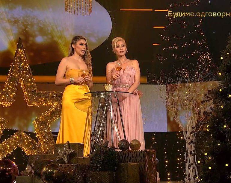 dragana kosjerina novogodisnji program voditeljke rts dekolte 