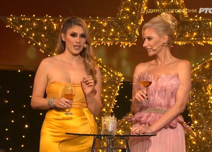 dragana kosjerina novogodisnji program voditeljke rts dekolte 