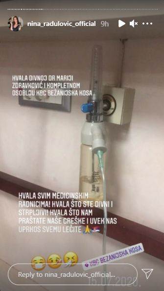 nina radulovic korona virus operacija bolest oporavak